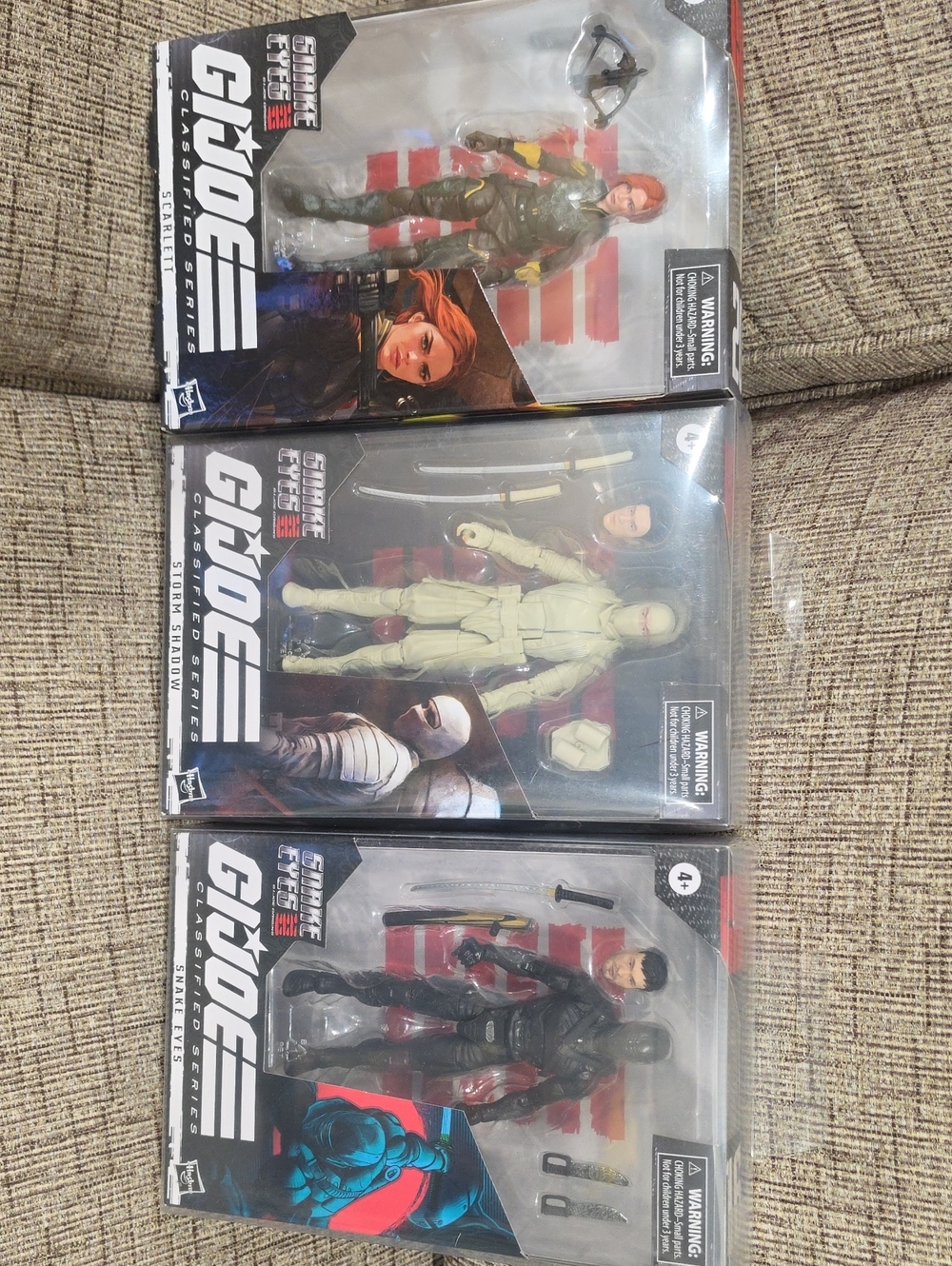Gi Joe Classified Series 3 Figures From Snake Eyes Movie